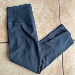 Girlfriend Collective Navy High Rise Capri Leggings